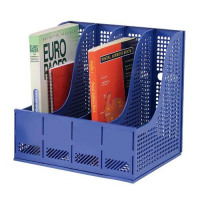 Storage Rack for Lever Arch Polypropylene 4 Sections Blue