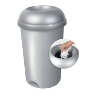 Addis Open Top Bin Base 50 Litre Metallic Ref 503579