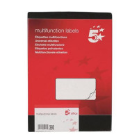 5 Star Office Multipurpose Labels Laser 14 per Sheet 99.1x38.1mm White [1400 Labels]