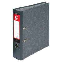 5 Star Office Lever Arch File 70mm Foolscap Cloudy Grey [Pack 10]
