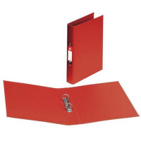 5 Star Office Ring Binder 2 O-Ring Size 25mm Polypropylene A4 Red [Pack 10]