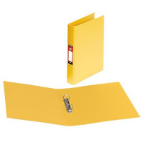 5 Star Office Ring Binder 2 O-Ring Size 25mm Polypropylene A4 Yellow [Pack 10]