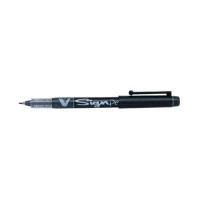Pilot Sign Pen Liquid Ink Soft Medium 2.0mm Tip 0.6mm Line Black Ref SWVSP01 [Pack 12]