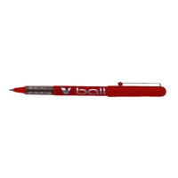 Pilot VB7 Rollerball Pen 0.7mm Tip 0.5mm Line Red Ref BLVB702 [Pack 12]