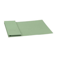 5 Star Elite Document Wallet Full Flap 315gsm Capacity 35mm Foolscap Green [Pack 50]