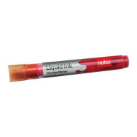 Nobo Liquid Ink Drymarker Drywipe Flipchart OHP Bullet Tip Line Width 3mm Red Ref 1901074 [Pack 12]