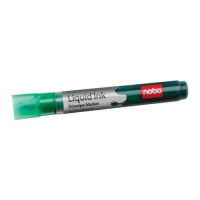 Nobo Liquid Ink Drymarker Drywipe Flipchart OHP Bullet Tip Line Width 3mm Green Ref 1901076 [Pack 12]