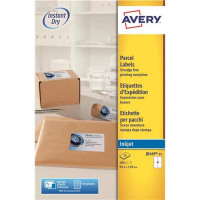 Avery Quick DRY Addressing Labels Inkjet 4 per Sheet 139x99.1mm White Ref J8169-25 [100 Labels]