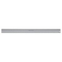 Linex Hobby Cutting Ruler Anti-slip Light Aluminium 1 Bevelled Side 1 Plain Side 50cm Ref LXE2950M