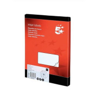 5 Star Office Addressing Labels Inkjet 16 per Sheet 99.1x34mm White [1600 Labels]