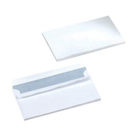 5 Star Office Envelopes Wallet Self Seal 90gsm White DL [Pack 500]