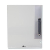 5 Star Office Ring Binder 2 O-Ring Polypropylene A4 Clear [Pack 10]