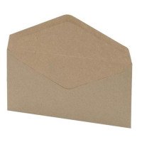 5 Star Office Envelopes Recycled Lightweight Wallet Gummed Window 75gsm Manilla DL [Pack 1000]
