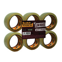 Scotch Clear Low Noise Tape 48mmx66m (Pack of 6) 3707