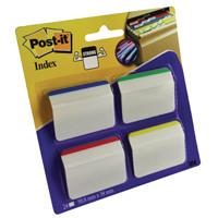 Post-it 4 Colour Strong Index Angled Filing Tabs Pack of 24 686-A1