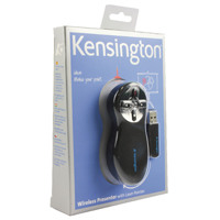 Kensington Black /Chrome Wireless Presenter Red Laser 33374EU
