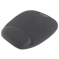 Kensington Foam Mouse Pad With Integral Wrist Rest Black 62384