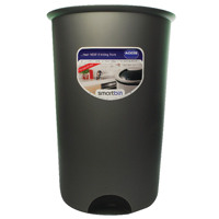 Addis Smart Round Bin Base 50L Metallic 503579