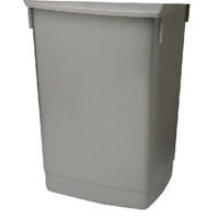 Addis 60 Litre Flip Top Bin Base Metallic 504896