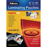 Fellowes A4 Capture Laminating Pouch 250 Micron (Pack of 100) 55307401