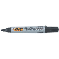 Bic 2000 Permanent Black Bullet Tip Marker (Pack of 12) 820915