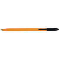 Bic Orange Fine Ballpoint Black Ink Pen (Pack of 20) 1199110114