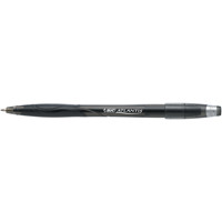 Bic Atlantis Stic Ballpoint Pen Medium Black (Pack of 12) 837386