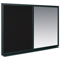 Bi-Office Combo Message Board 600x900mm Black /Silver MX07232169