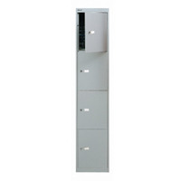Bisley Goose Grey 4 Door Locker W305xD305xH1802mm BY09213