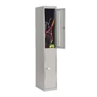 Bisley Goose Grey 2 Door Locker W305xD457xH1802mm BY09216