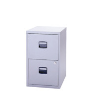 Bisley A4 Personal Filing 2 Drawer Lockable Grey BY57825