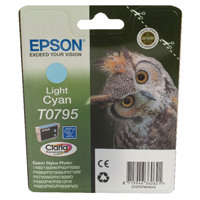 Epson T0795 Light Cyan Inkjet Cartridge C13T07954010 / T0795