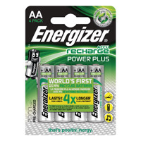 Energizer Rechargable AA Batteries 2000 Mah (Pack of 4) 632976