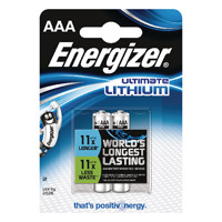 Energizer Ultimate Lithium Battery AAA Pk 2 626262