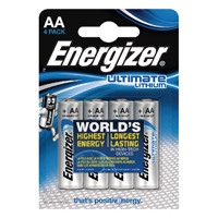Energizer Ultimate AA Lithium Battery (Pack of 4) 632964