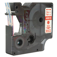 Dymo Red on White 1000/54000 D1 Standard Tape 9mmx7m S0720700