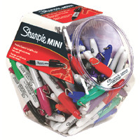Sharpie Mini Permanent Fine Assorted Marker Canister of 72 S0811300 (Pack of 72)