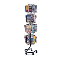 Safco Rotating Floor-Standing Display Unit 32x1/3xA4/DL Pockets 4128CH