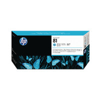 HP 81 Light Cyan Dye Printhead and Cleaner C4954A