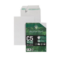Basildon Bond Envelope C5 120gsm Peel and Seal Recycled Plain White Pack of 25 16-BUK-003
