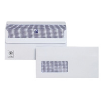Plus Fabric DL Window Envelopes 110gsm Self Seal White (Pack of 250) C23370