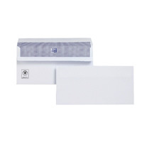 Plus Fabric DL Envelopes 110gsm Wallet Self Seal White (Pack of 250) M23270