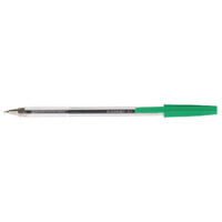 Q-Connect Medium Green Ballpoint Pen (Pack of 50) KF01043