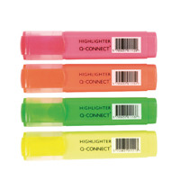 Q-Connect Assorted Highlighter Pens (Pack of 4) KF01116