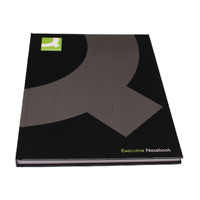 Q-Connect Casebound A4 Hardback Notebook 192 Pages Black (Pack of 3) KF03725