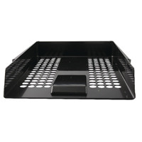 Q-Connect Black Plastic Letter Tray CP159KFBLK