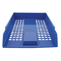 Q-Connect Blue Plastic Letter Tray CP159KFBLU