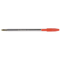 Q-Connect Medium Red Ballpoint Pen (Pack of 50) KF26041