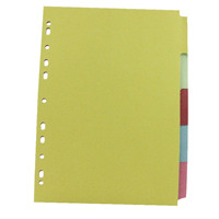Q-Connect A4 Subject Divider Multi-Punched 5 Part KF26081