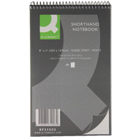 Q-Connect White Shorthand Notebook 80-Sheet (Pack of 20) KF31003